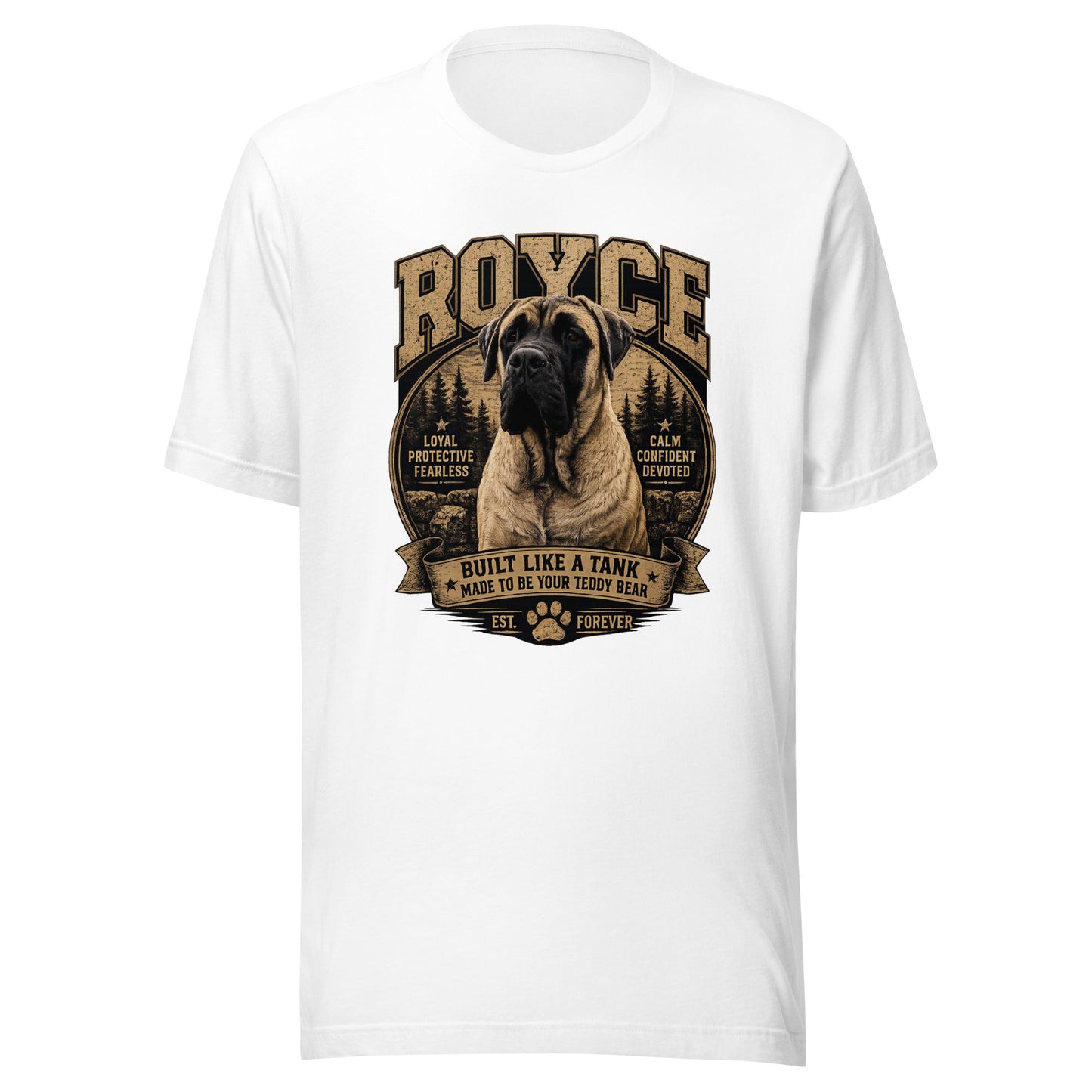Custom Dog Portrait Tee — Bella+Canvas 3001
