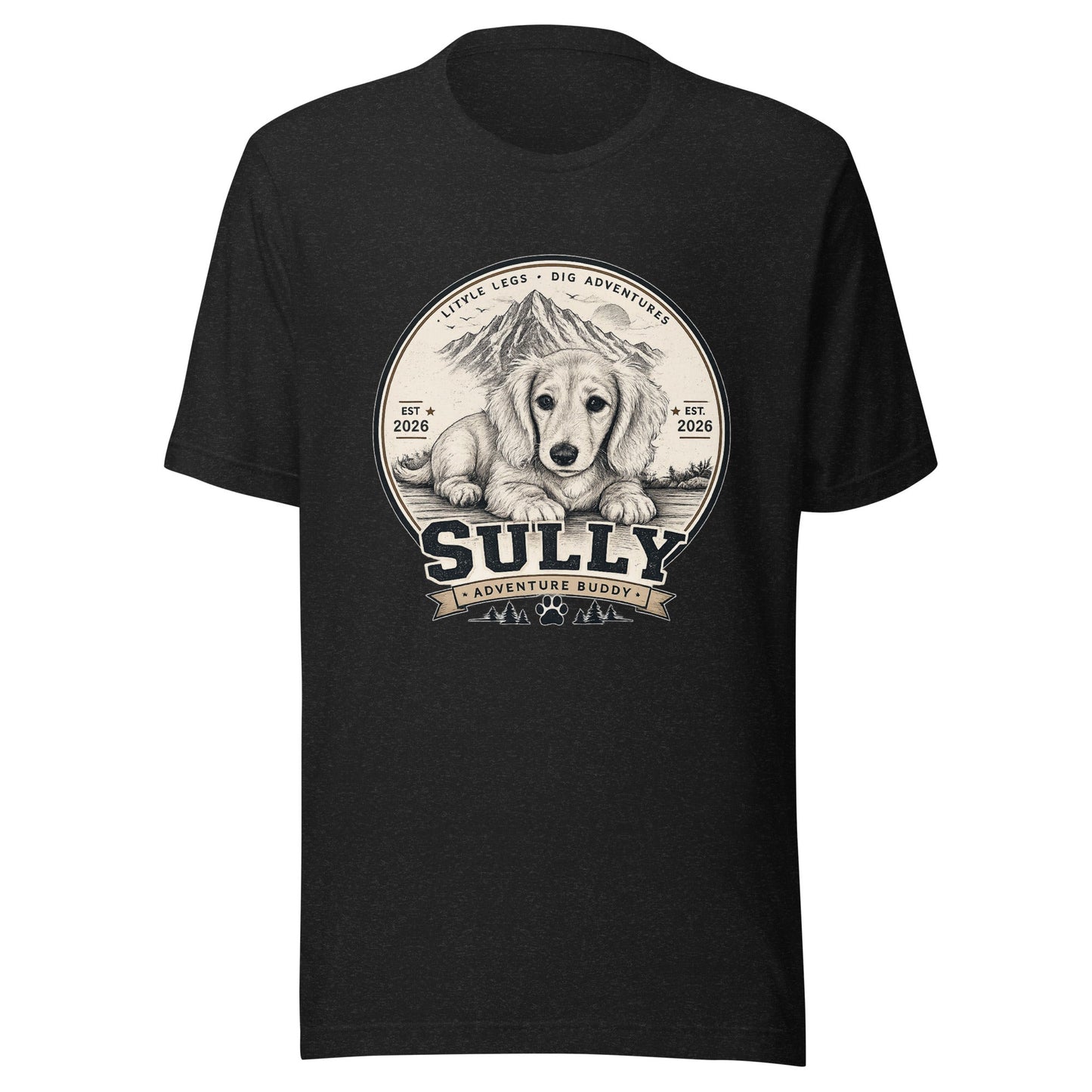 Custom Dog Portrait Tee — Bella+Canvas 3001